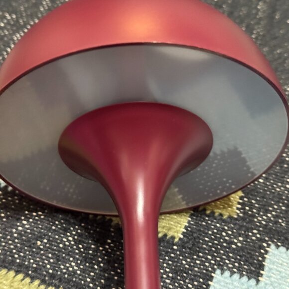 Threshold™ Solar and Rechargeable USB LED Outdoor Table Lamp, Maroon - Picture 7 of 13